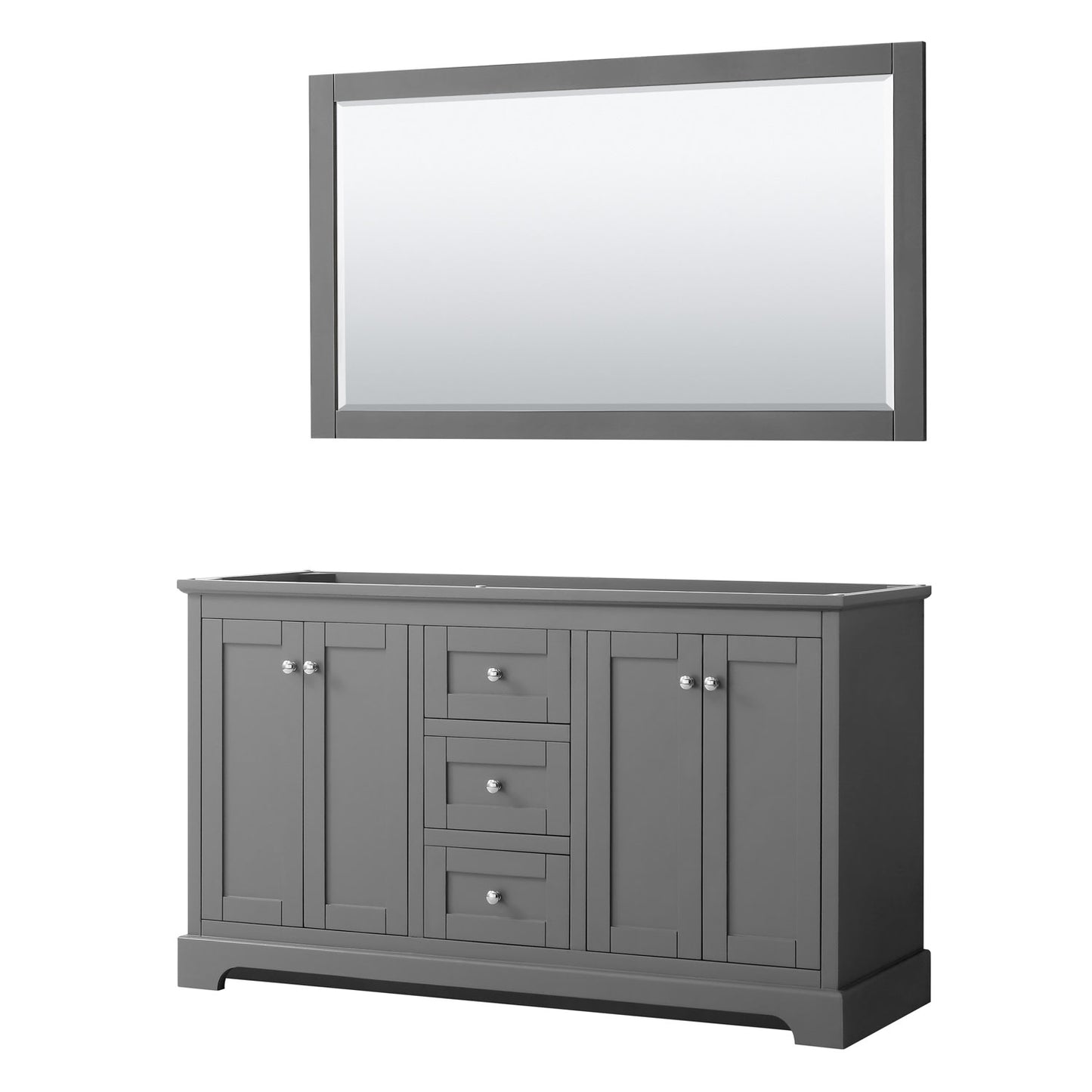 Avery Double Bathroom Vanity - 59.25W x 34.25H x 21.75D