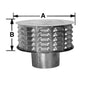 Round Vent Cap/Termination, 3 in Dia