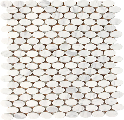 Stone a la Mod Contempo White Wedge, Straight Edge 2X3 Polished