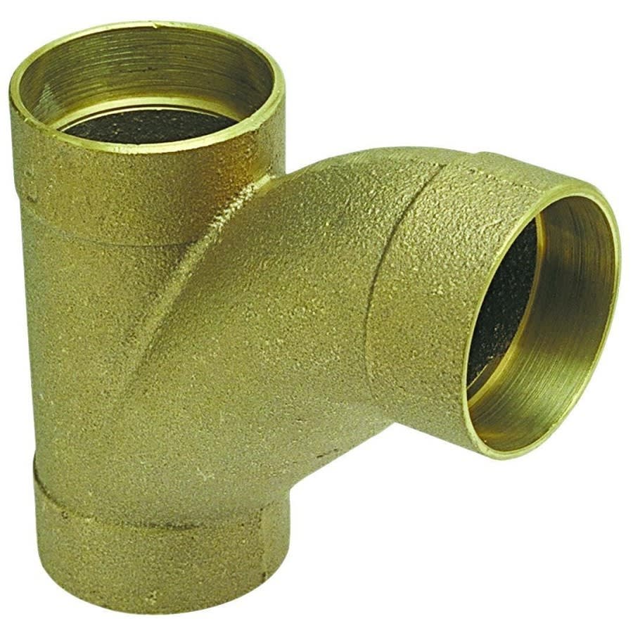 DWV Combination Wye and 45 deg Elbow, 1-1/2 in, C, Copper