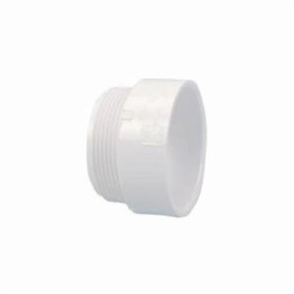 Male Adapter, 1-1/2 in, MNPT x Hub, DWV, PVC