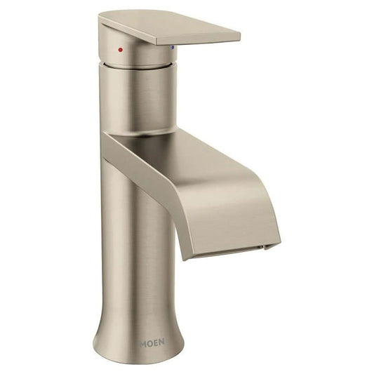 Genta™ Single Hole or Centerset Lavatory Faucet, ADA, 1 Handle, 1 or 3-Hole, 1.2 gpm, Brushed Nickel