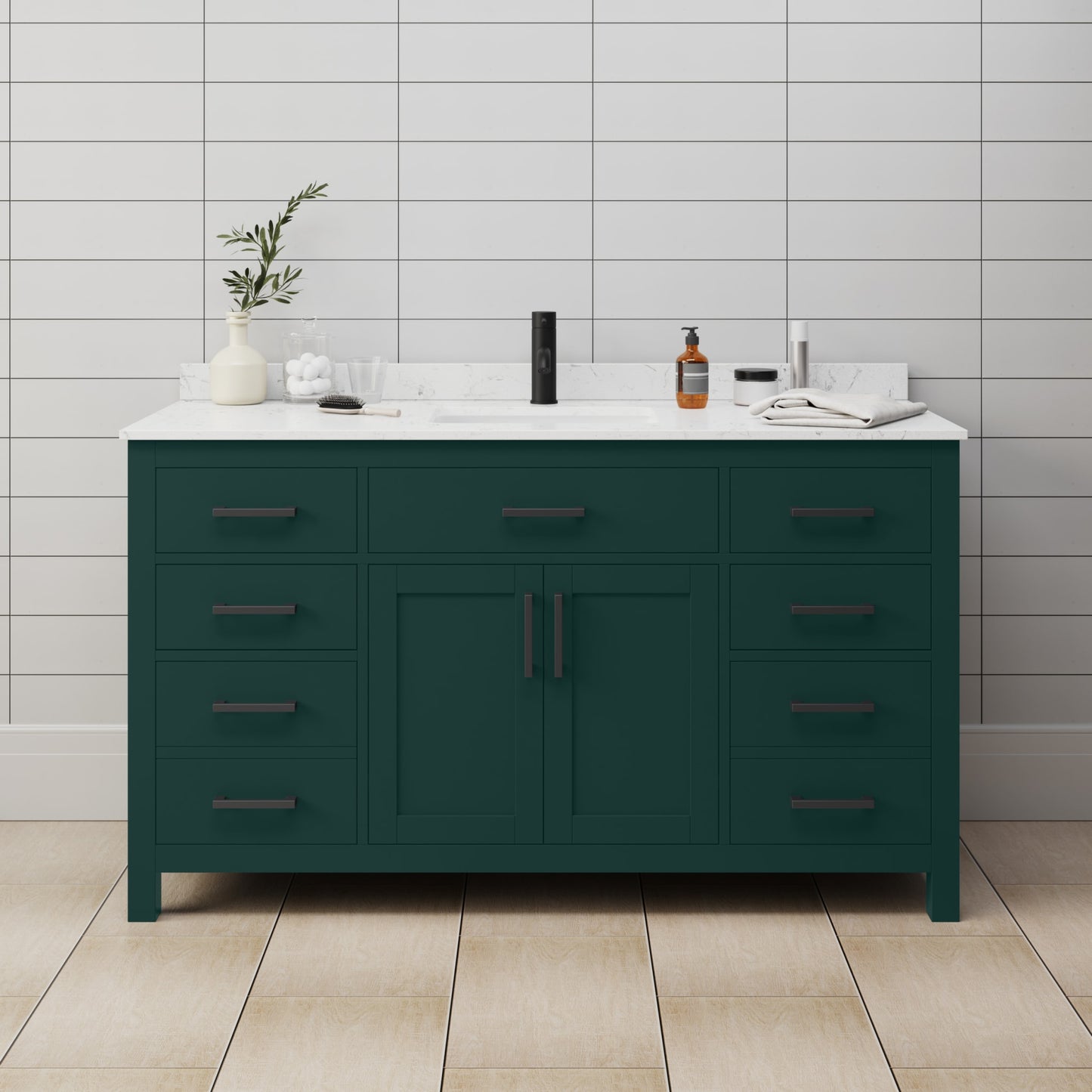 Beckett Single Bathroom Vanity - 60W x 35H x 22D