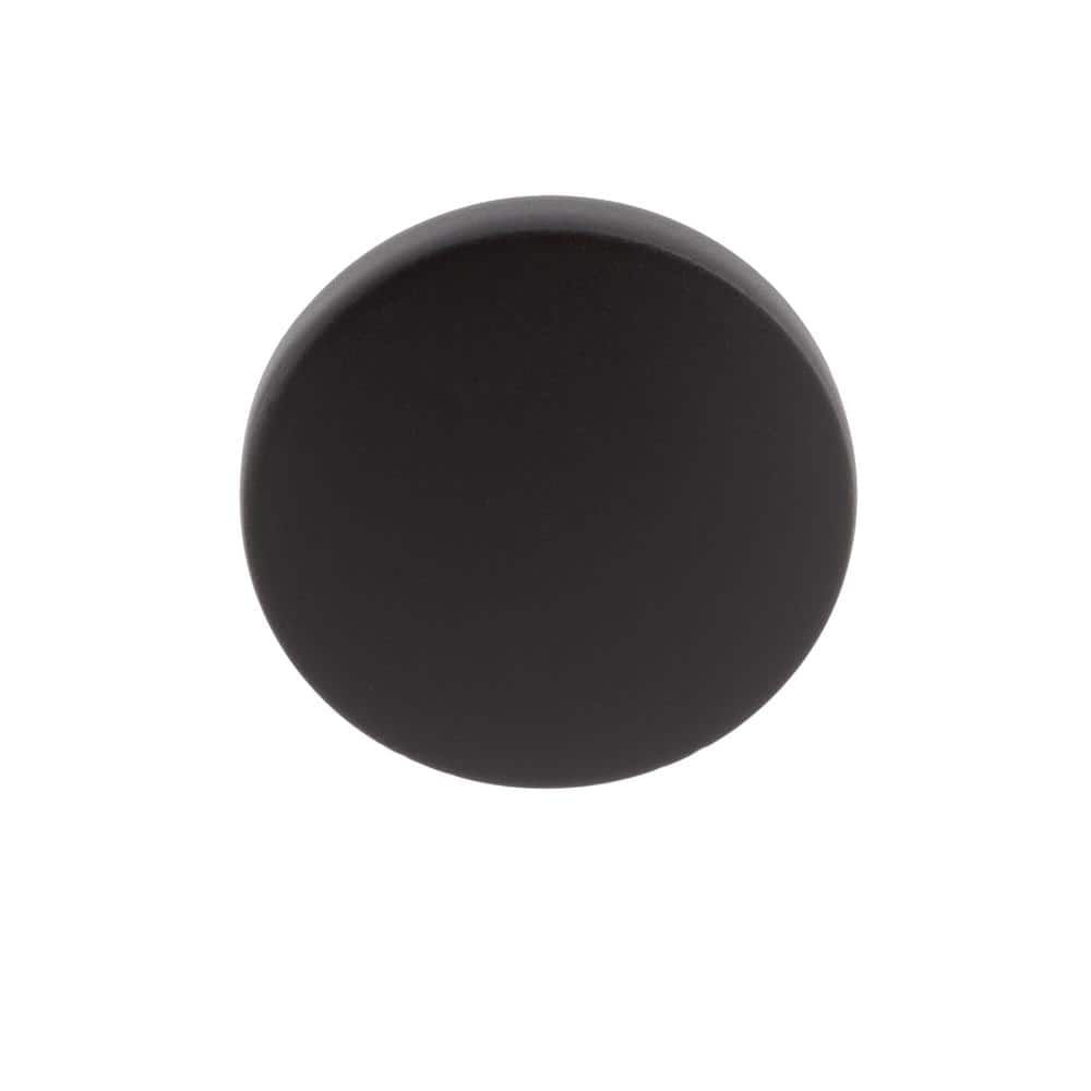 Lancaster 1.125 in. Matte Black Round Cabinet Knob