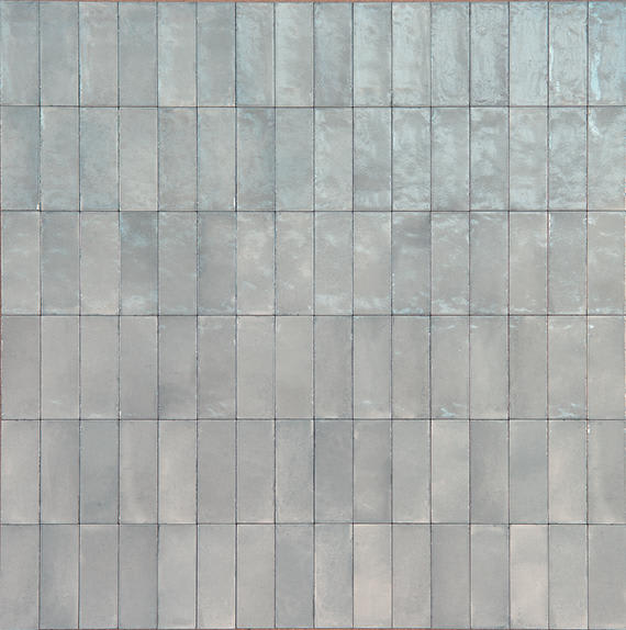 Rice Grigio Rectangle 2X6 Glossy