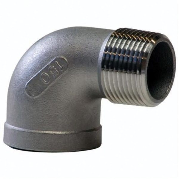 Street 90 deg Elbow, 1-1/4 in, FNPT x MNPT, 304/304L Stainless Steel, 150 lb