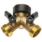 Cd Brass Hose in, Y in, with Shut-Off