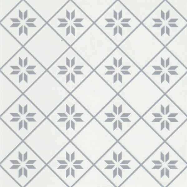 GEOMETRY PETAL GRAY 10X10