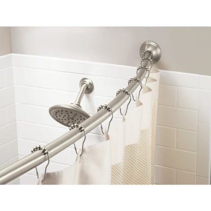 54" - 72" Adjustable-Length Curved Shower Rod (Wholesale Packaging)