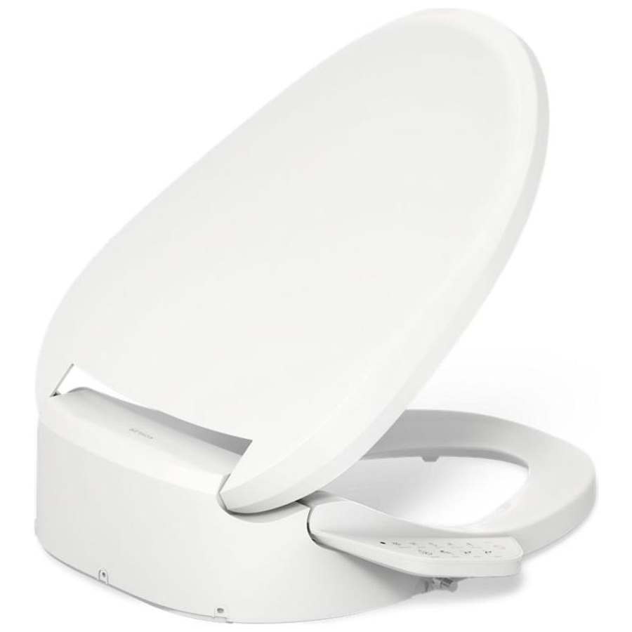 PureWash E590 Elongated Bidet Toilet Seat with Heated Seat, Self-Cleaning UV Technology, Adjustable Water Temperature, Warm-air Drying, and 2 Spray Options