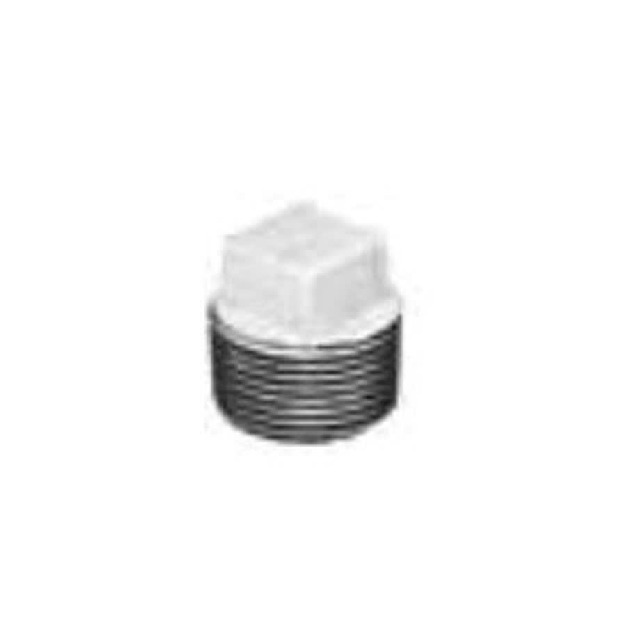 Square Head Plug, 2-1/2 in, MNPT, 150 lb, Malleable Iron, Galvanized