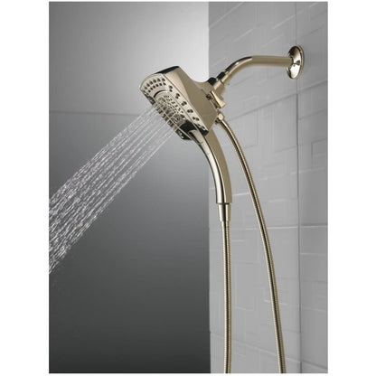 Universal Showering 2.5 GPM Multi Function 2-in1 In2ition Shower Head and Hand Shower with Touch Clean, H2Okinetic and MagnaTite Technology