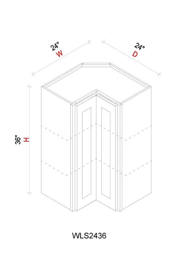 Easy Reach Wall Cabinets - 24"W x 36"H x 12"D