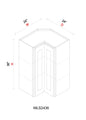 Easy Reach Wall Cabinets - 24"W x 36"H x 12"D