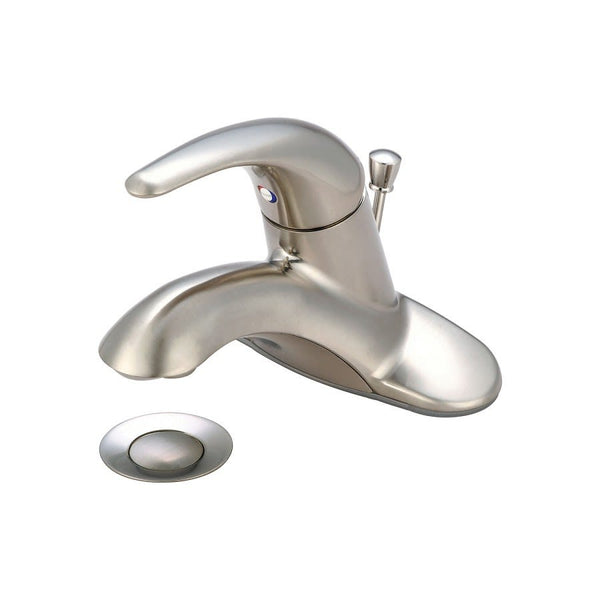 Legacy Centerset Lavatory Faucet, ADA, 1 Handle, 2-Hole, 1.5 gpm, PVD Brushed Nickel