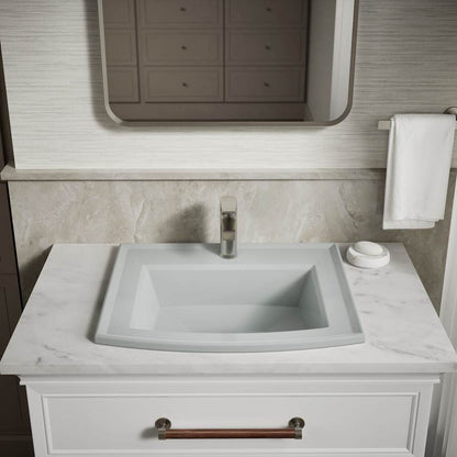 Archer 22-5/8" Drop In Bathroom Sink with 1 Hole Drilled and Overflow