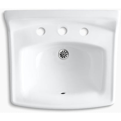 Greenwich 20-3/4" Wall Mounted Bathroom Sink with 3 Holes Drilled and Overflow