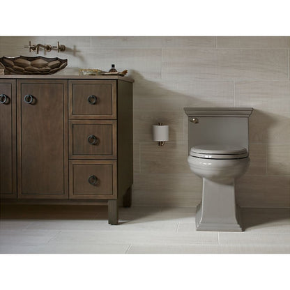 Memoirs 1.28 GPF Compact Elongated One-Piece Comfort Height Toilet with AquaPiston and Glenbury Quiet-Close Seat Included