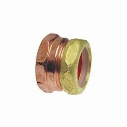DWV Slip Joint Adapter, 1-1/2 in, FNPT x Slip Joint, Copper