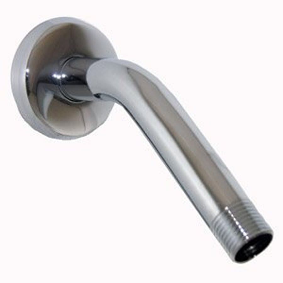 Shower Arm, Wall Mount, 8 in L, Polished Chrome