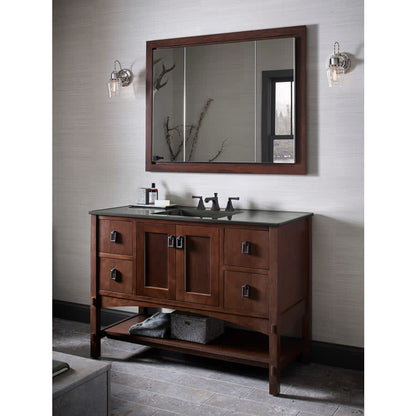 40" x 30" Triple Door Reversible Hinge Frameless Mirrored Medicine Cabinet from the Verdera Collection