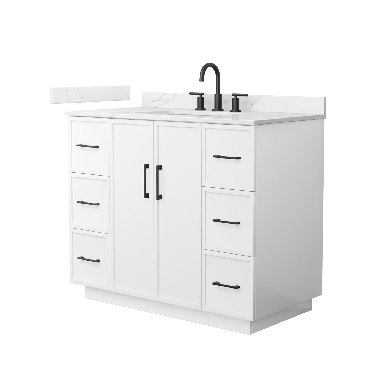 Elan Single Bathroom Vanity with Toe Kick - 42W x 35H x 22D