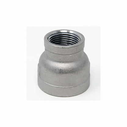 Reducer Coupling, 3/4 x 1/2 in, FNPT, 304/304L Stainless Steel, 150 lb