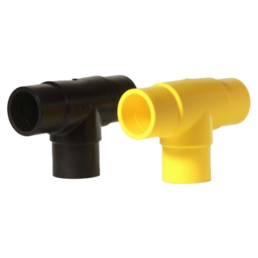 Electrofusion Tee, 4 in, Butt Weld, Polyethylene