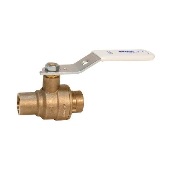 2-Piece Ball Valve, 3/4 in, C, Full Port, Bronze Ball, Bronze