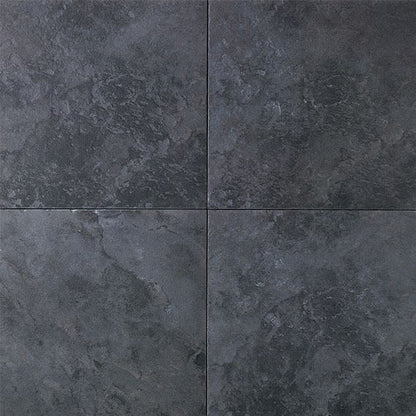 Continental Slate Asian Black Square 18X18 Matte