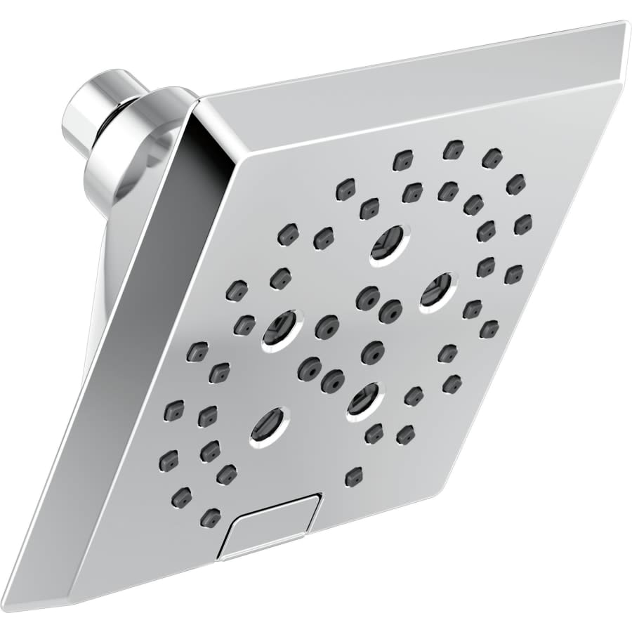 Universal Showering 5-13/16" Square 1.75 GPM Shower Head Full Spray Pattern with Touch Clean and H2Okinetic Technology