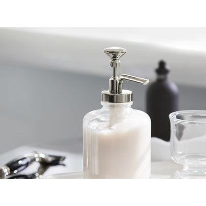 Artifacts Free Standing Glass Soap Dispenser