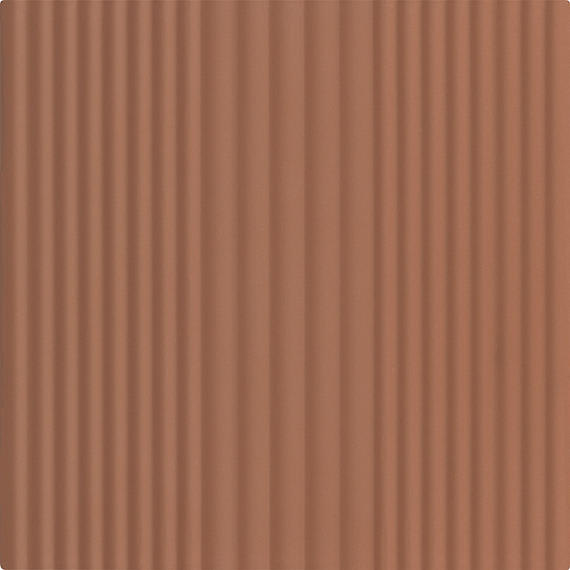 Rhyme and Reason Warm Terracotta Square, Ripple Mix 6X6 Matte