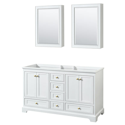 Deborah Double Bathroom Vanity - 59.25W x 34.25H x 21.5D
