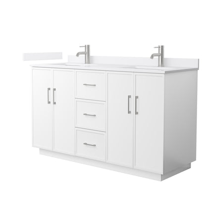 Elan Double Bathroom Vanity with Toe Kick - 60W x 35H x 22D