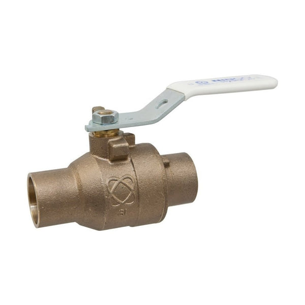 2-Piece Ball Valve, 2 in, C, Full Port, Bronze Ball, Bronze