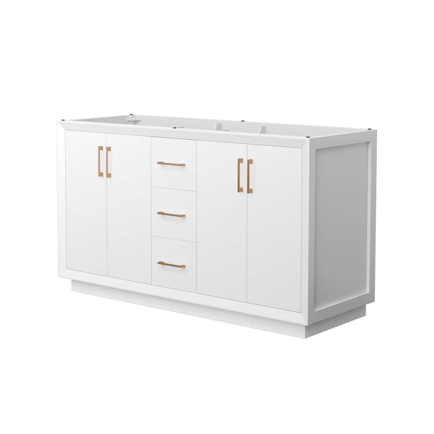 Strada Double Bathroom Vanity - 59.25W x 34.25H x 21.75D