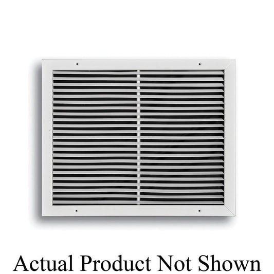 Fixed Bar Type Return Grille, 20 x 30 in, No Damper, Steel, White