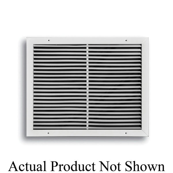 Fixed Bar Type Return Grille, 20 x 30 in, No Damper, Steel, White