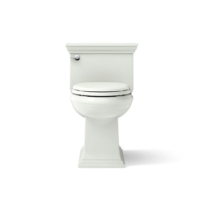 Memoirs 1.28 GPF Compact Elongated One-Piece Comfort Height Toilet with AquaPiston and Glenbury Quiet-Close Seat Included