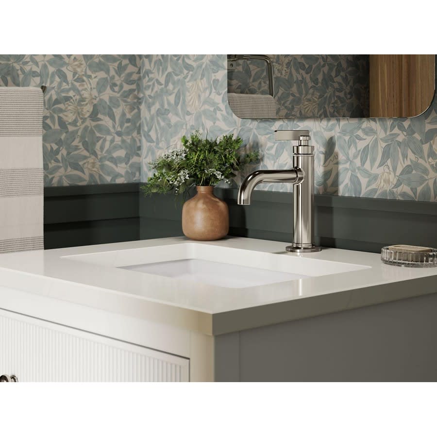 Castia™ by Studio McGee Single Hole Lavatory Faucet, ADA, 1 Handle, 1-Hole, 1.2 gpm, Vibrant Brushed Moderne Brass