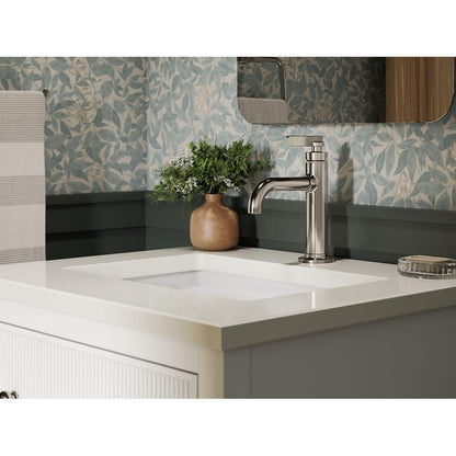 Castia™ by Studio McGee Single Hole Lavatory Faucet, ADA, 1 Handle, 1-Hole, 1.2 gpm, Vibrant Brushed Moderne Brass