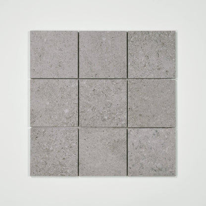 Ikonite 4" x 4" Honed Porcelain Mosaic in Grey