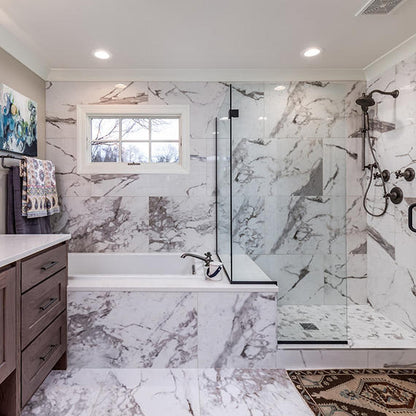Marble Attache Calacatta Rectangle 24X48 Matte