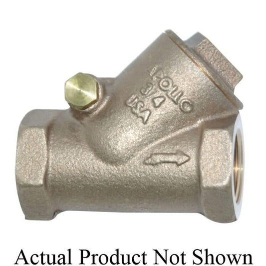 Swing Check Valve, 3 in, FNPT, Bronze