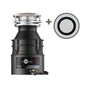 Badger 1 W/C 1/3 HP Continuous Feed Kitchen Garbage Disposal with Power Cord & Putty-Free Sink Seal