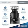Badger 500, 1/2 HP Continuous Feed Kitchen Garbage Disposal, Standard Series