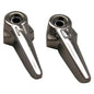 T&S Brass Lever H & C, Polished Chrome