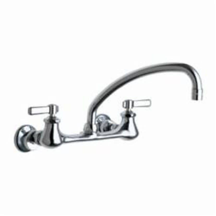 Utility Sink Faucet, Wall Mount, ADA, Lever Handle, Polished Chrome