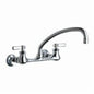 Utility Sink Faucet, Wall Mount, ADA, Lever Handle, Polished Chrome